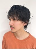 ウルフカット　メンズパーマ