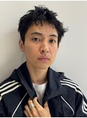 フェザーパーマメンズパーマサイドバックメンズショートカット