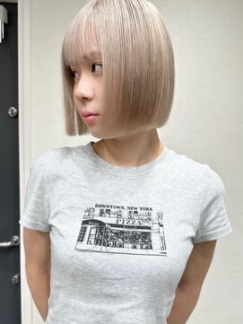 イノセンス 西宮北口店(innocence) ボブ　ホワイトベージュ