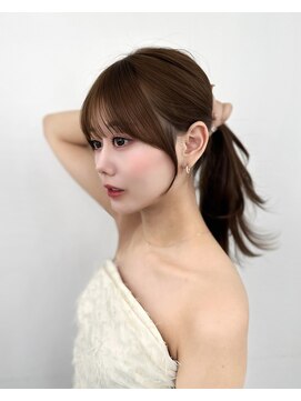 アマトウキョウ アユンチェ(AMA TOKYO×AYUNCHE) 前髪顔まわり韓国ヘアレイヤーカットサイドバンク2wayバンク韓国