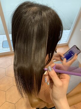 ルルバイアズール 草加店(LULU by azule) 髪質改善カラー,ベージュ,ツヤカラー【草加】