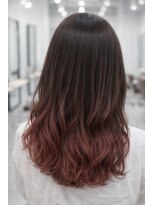 個室型美容室 グルグル 表参道店(GULGUL)&nbsp;裾カラー　ピンクグラデ　ヤギスタイル 表参道