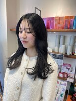ローグ(Logue) 韓国風ツヤ透明感暗髪カラーレイヤーカット