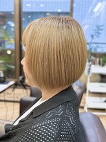 キャラ 池袋本店(CHARA)&nbsp;ミニボブ◎白髪ぼかしベージュカラー【池袋/ショートボブ/ボブ】