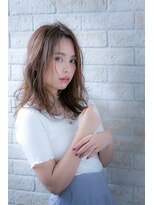 ヘアーアートシフォン 池袋西口店(Hair art chiffon)&nbsp;デザインカラー丸みショート無造作カールボブディイルミナカラー