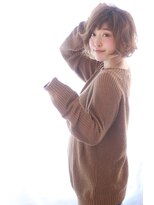 ソア 武蔵小杉(SOAR) ブルージュカラー黒髪斜めバングひし形ワンレンフェミニンボブ