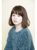 前髪/マチルダボブ/ピンクベージュ/インナーグレージュ/銀座
