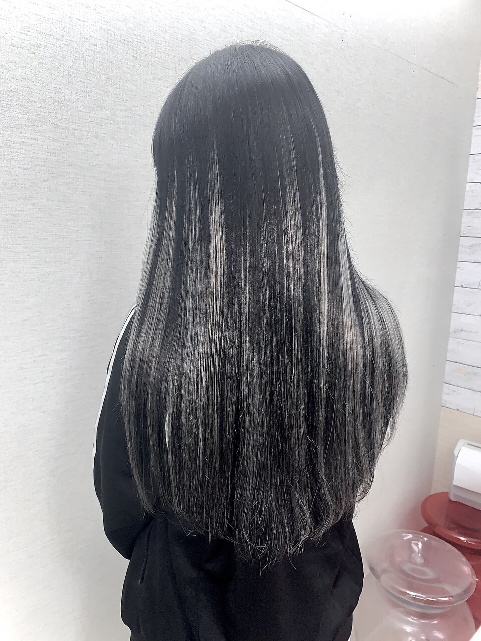 ブラック×シルバー#シールエクステ#ホワイトグレージュ#札幌