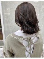 アール 北千住店(ar) 小顔ミディアム透明感グレージュカラー