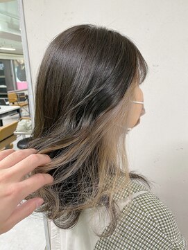アジールヘア 東上野店(agir hair) イヤリングカラー/ミルクティベージュ【上野/東上野】