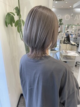 美容室 サワコ 国府店(SAWAKO) パールミルクティーグレージュ×ウルフレイヤー