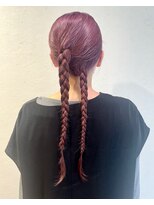 エヌプラス(N+)&nbsp;黒髪グラデヘアーオリーブグレー小顔に見せるヘアココアベージュ