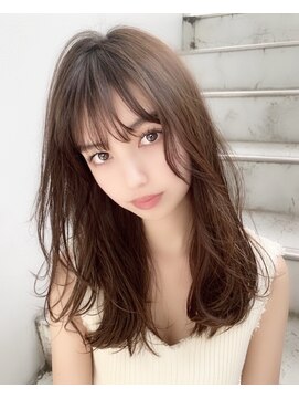 アフロートリノ(AFLOAT Leino) 吉武満里奈20代30代40代2wayバング韓国ミディアムセミディ