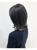 大人外はねミディ×マロングレージュ