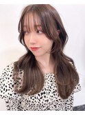 韓国ヘア/レイヤーカット/髪質改善/こなれヘア/サイドバング