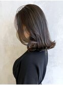 ミディアム_チェリーブラウンフェミニンロング_ba404852