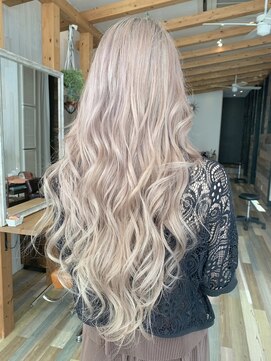 リード バイ ラグーン(LEAD by LAGOON) ミルクティーベージュダブルカラーケアブリーチインナーカラー