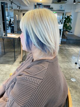 ザ オーダー(THE ORDER) ブリーチ抜きっぱなし/イヤリングカラー/ブルー/