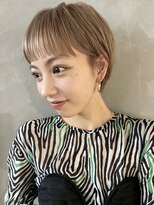 パーク(PARK)&nbsp;【PARK】ミルクティーベージュ×マッシュショート