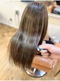 【最新髪質改善　オリーブグレージュ】