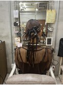 【Bormee】カチモリヘア/金箔/クール/結婚式お呼ばれ/韓国風