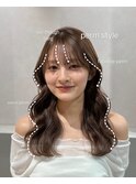 韓国風パーマ/コテ巻き風パーマ/韓国ヘア/レイヤーカット/パーマ