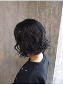 ミディアムボブパーマ