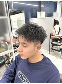 短髪ジェットツイストパーマ