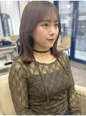韓国ヘア/韓国くびれ巻き/ベージュカラー/Minori