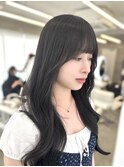 顔まわりカット/レイヤーカット/韓国ヘア
