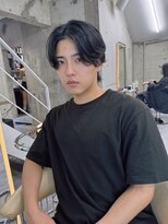 サイン メンズ 表参道(SIGN men's) フェザーパーマニュアンスパーマセンターパートダウンパーマ