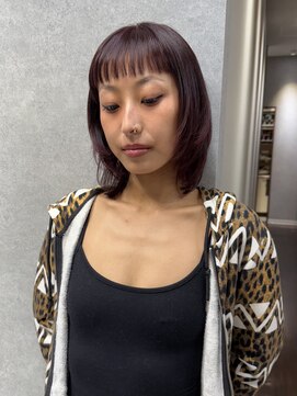 デイジー(Daisy) ブリーチなしカラー/ダブルカラー/ワインレッド/暖色カラー