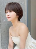 20代/30代/ニュアンスカラー/小顔/前髪カット/ショート/表参道