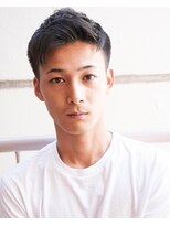 ヨファ ヘアー(YOFA hair)&nbsp;メンズカットアップバングビジカジベリーショートアッシュ