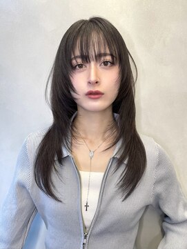 グロー オオミヤ アネックス 大宮(GLROW OMIYA ANNEX) ダークグレージュハッシュカットレイヤーカット