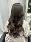 コテ巻き風パーマ/無重力/チャコールグレー/オリーブグリーン