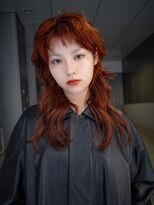 ギークス(GEEKS)&nbsp;【GEEKS渋谷】ハッシュカット/ロングウルフ/ワンブリーチ/暖色系