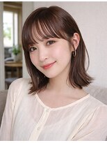 ビーワールド(B WORLD)&nbsp;オトナ可愛いを叶える、ツヤ感チョコブラウンボブ