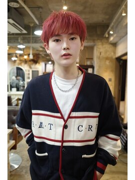 ピア(Pia) メンズレッドカラーショート