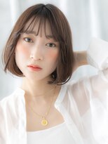 ドクターズサロン LAB 小山店&nbsp;シースルーバングミルクティーアッシュミディアムt小山20代30代