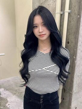 ジェム リット(GEM lit) ブルーブラック/艶カラー/透明感カラー/韓国ヘア/レイヤーカット