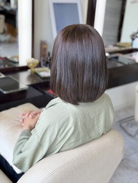 アイシー ヘアーメイク(ic hair make) 極みカラー内巻きロブ