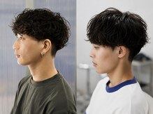 ーBOB（ボブ）ーニュアンスパーマ[men's/小松/メンズパーマ/ニュアンスパーマ/フェザーパーマ/眉毛/学割]