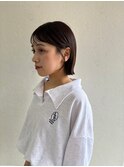 丸みショート/ベージュ/小顔