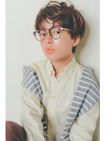 アリー 原宿 表参道(ALLY)&nbsp;[ALLY阿部]透明感のあるベージュ×シンプルなショート　４