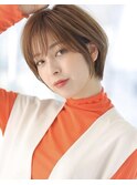 20代30代40代 小顔ひし形丸みショート　リノ吉祥寺