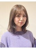 柔らかいベージュハイライト