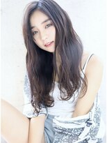 ヘアアンドメイク シークネクスト(HAIR&MAKE SeeK NEXT)&nbsp;【SeeK NEXT島貫】くせ毛風パーマ×センターパートロング