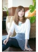 大人可愛いイメチェンモードヘアダークアッシュチェリーブラウン