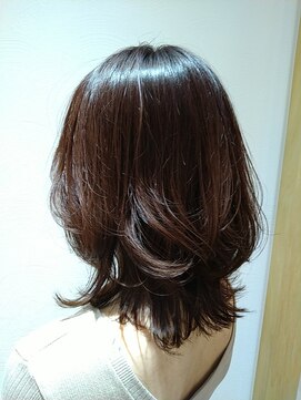 ゴウトゥデイ 札幌店(GO TODAY) ミディアムレイヤー＋ピンクベージュ